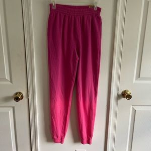 PINK ombré joggers